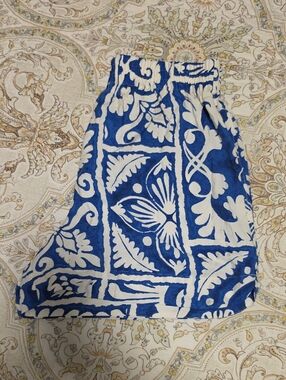 H&M Blue and White High Waist Women's Shorts